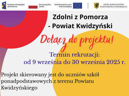 ulotka projektu zdolni z pomorza