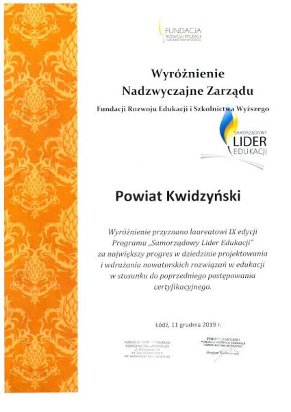 Wyroznienie Nadzwyczajne