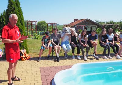 Prelekcja o zasadach bezpiecznego wypoczynku nad wodą