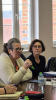 zdjęcie przedstawia panią Agnieszkę Koguciuk - Prezeskę Fundacji Edukacji i Rozwoju Flow oraz panią Joannę Stasińską - Dyrektor Domu Pomocy Społecznej w Kwidzynie