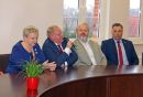 Od lewej: Elżbieta Krajewska Wójt Gminy Sadlinki, Dariusz Wierzba Wójt Gminy Kwidzyn, Sławomir Słupczyński Wójt Gminy Ryjewo, Sebastian Kasztelan Burmistrz Miasta Kwidzyna