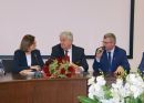 Od lewej: Anita Sowińska Wiceminister Klimatu i Środowiska, Jerzy Śnieg Przewodniczący Rady Powiatu Kwidzyńskiego, Tomasz Pisarek Członek Zarządu Powiatu Kwidzyńskiego.