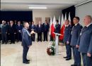 Zgromadzeni goście oraz funkcjonariusze Zakładu Karnego w Kwidzynie.